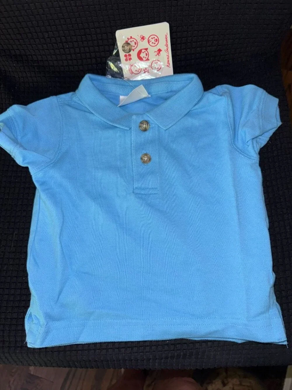 Hanna Andersson Polo Shirt Bright Blue 70 6 12 months NWT New